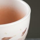 Горшок для цветов «Антик», 1.65 л, d=17 см, h=13 см, керамический, с поддоном, бежевый - Фото 2