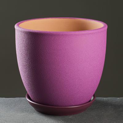 Горшок цветочный "Шелк" сиреневый, 2,5л