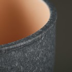 Горшок для цветов «Шёлк», 2.5 л, d=19 см, h=18 см, керамический, с поддоном, серый - Фото 2