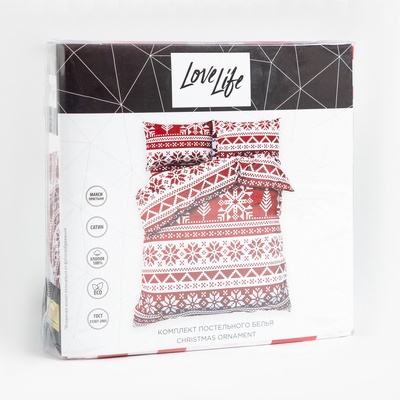 Постельное бельё 2-спальное LoveLife Christmas ornament, сатин