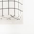 Органайзер подвесной с карманами Доляна «Клетка», 3 отделения, 57×19 см, цвет белый - Фото 4