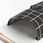 Органайзер подвесной с карманами Доляна «Клетка», 3 отделения, 57×19 см, цвет чёрный - Фото 5