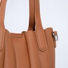 Сумка-тоут на магните, длинный ремень, цвет рыжий - фото 21297910