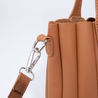 Сумка-тоут на магните, длинный ремень, цвет рыжий - фото 21297911