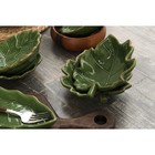 Салатник Доляна «Лист», 300 мл, 17,5×15,5 см, цвет зелёный - Фото 7