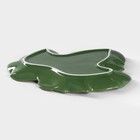 Блюдо сервировочное Доляна «Лист», 25.8×24.7 см, зелёное - Фото 3