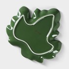 Блюдо сервировочное Доляна «Лист», 25,8×24,7 см, цвет зелёный - Фото 4