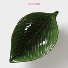 Салатник Доляна «Лист», 450 мл, 24.7×15.2 см, зелёный - Фото 2