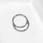 Пирсинг в нос (кликер) «Дуги», d=8 мм, цвет серебро - Фото 3