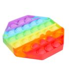 Антистресс игрушка «Вечная пупырка», восьмиугольник, радуга - Фото 2