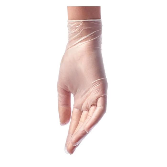 Медицинские перчатки SunViv виниловые L, прозрачные, 50 пар - фото 1894042764