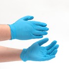 Перчатки медицинские Benovy, нестерильные, нитриловые, неопудренные, голубые, размер XL, 50 пар - Фото 4