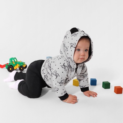 Костюм для мальчика (толстовка, брюки) «Крошка Я» Stylish boy, рост 68-74 см