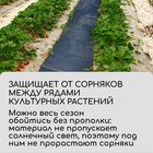 Полоса защитная для междурядий, 20×0.3 м, плотность 80 г/м², спанбонд с УФ-стабилизатором, чёрная, Greengo, Эконом 30% - Фото 6