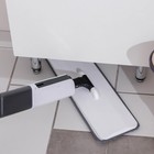 Швабра для мытья пола с распылителем и щёткой, насадка из микрофибры 41×14 см, стальной черенок 120 см, цвет белый - Фото 6