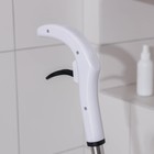Швабра для мытья пола с распылителем и щёткой, насадка из микрофибры 41×14 см, стальной черенок 120 см, цвет белый - Фото 7