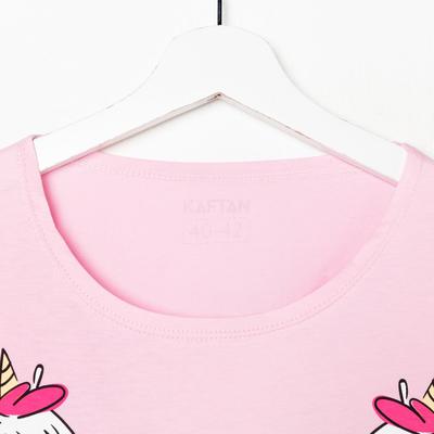 Пижама женская (футболка, шорты) KAFTAN Unicorns, размер 48-50