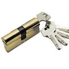 Механизм цилиндровый SOLLER, F5, 80 мм, 5 ключей, латунь, металл, профильный ключ, цвет золото   706 - фото 11331250