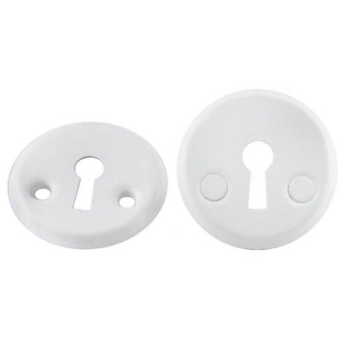 Накладка под флажковый ключ SOLLER, 001 А, белая - Фото 1