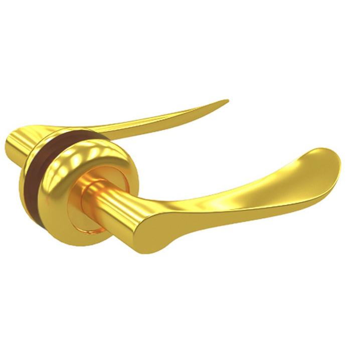 Комплект дверных ручек ZY-508 GP SOLLER, цвет золото - Фото 1