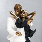 Фигурка полистоун «Влюблённые в белой одежде, с шарфом», под бронзу, 25×9×12 см - Фото 5