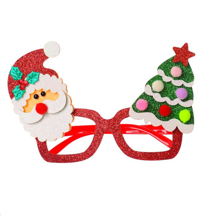 Карнавальные очки «Новогодние», виды МИКС - Фото 1