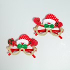 Очки карнавальные новогодние «Снеговик» - Фото 2