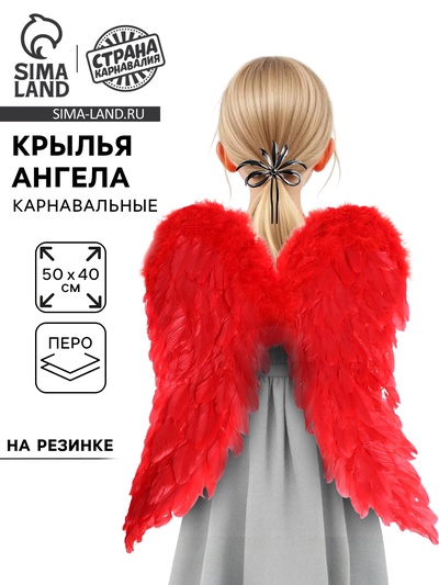 Крылья «Ангел», 40×50, красные