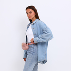 Сумка-мессенджер на клапане, длинный ремень, цвет розовый - фото 24072521