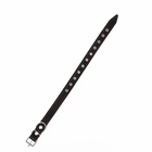 Ошейник кожаный на синтепоне, безразмерный, 54×2.5 см, ОШ 19-47 см, чёрный - Фото 4