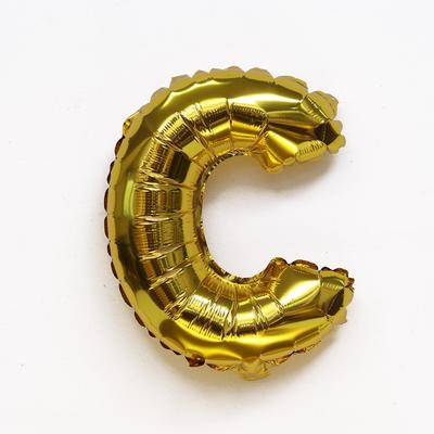 Шар фольгированный 16" «Буква С», золото