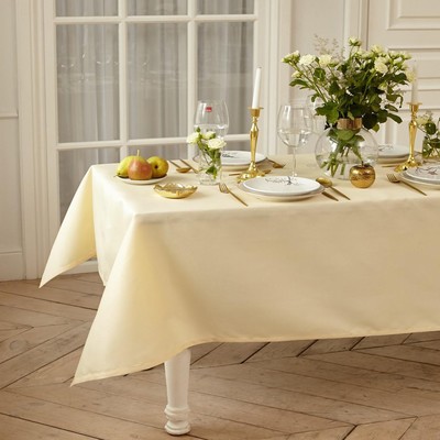 Скатерть Этель Cozy 150×250 ±3 см, цв.молочный, пл. 192 г/м², хл с ВГМО