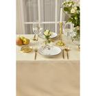 Скатерть «Этель» Elegance, 150×180 +/-3 см, молочная, пл. 192 г/м², хлопок с ВГМО - фото 46418272