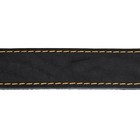 Ошейник кожаный на синтепоне, 70×3.5 см, ОШ 45-60 см, чёрный - Фото 5