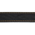 Ошейник кожаный на синтепоне, 70×3.5 см, ОШ 45-60 см, чёрный - Фото 6