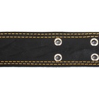 Ошейник кожаный на синтепоне, безразмерный, 83×4.5 см, ОШ 20-71 см, чёрный - Фото 6