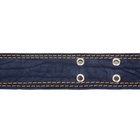 Ошейник комбинированный кожа/брезент, безразмерный, 83×4.5 см, ОШ 20-70 см, синий - Фото 6