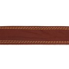 Ошейник комбинированный кожа/брезент, 83 х 4.5 см, ОШ 50-70 см, коричневый - Фото 5