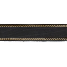 Ошейник кожаный на синтепоне, 82×4.5 см, ОШ 50-70 см, чёрный - Фото 13