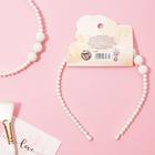 Ободок для волос «Богиня» жемчужный - Фото 2