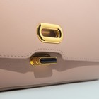 Сумка-мессенджер на клапане, длинный ремень, цвет розовый - фото 21299489