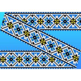 

Схема на водорастворимом флизелине