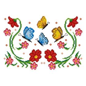 

Схема на водорастворимом флизелине
