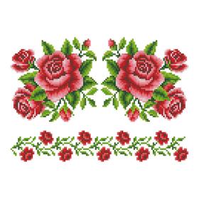 

Схема на водорастворимом флизелине