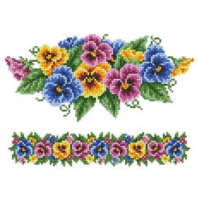 

Схема на водорастворимом флизелине