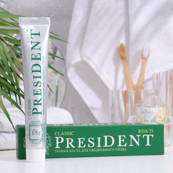Зубная паста President Classic, 75 RDA, 75 мл - Фото 1