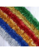 Мишура новогодняя «Норка» голографическая, d=10 см, L- 200 см, МИКС  (артикул 7074553)  большой выбор товаров оптом и в розницу по низким ценам с доставкой