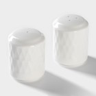 Набор для специй и соусов BellaTenero, 5 предметов: 2 соусника 200 мл, сахарница 360 мл, солонка 120 мл, перечница 120 мл, на бамбуковой подставке, керамика, белый - Фото 4