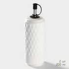 Набор для специй и соусов BellaTenero, 5 предметов: 2 соусника 200 мл, сахарница 360 мл, солонка 120 мл, перечница 120 мл, на бамбуковой подставке, керамика, белый - Фото 7