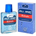 Туалетная вода мужская AQUA SPORT BUTTERFLY, 100 мл 7097983 - фото 1665936